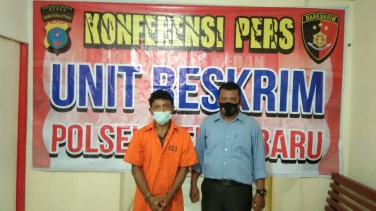 Beli Sabu | Seorang Buruh Bangunan Ditangkap Tekab Polsek Medan Baru