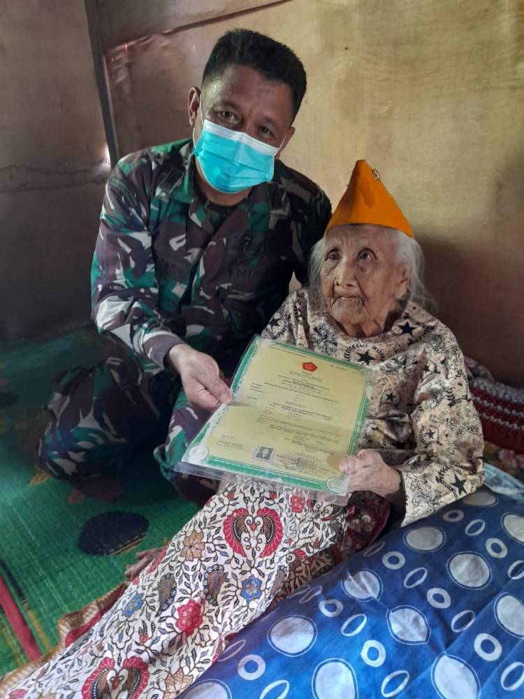 Semangat baru Ibu Nurma Pejuang Veteran Kab.Pessel Kedatangan Minvetcaddam I/BB