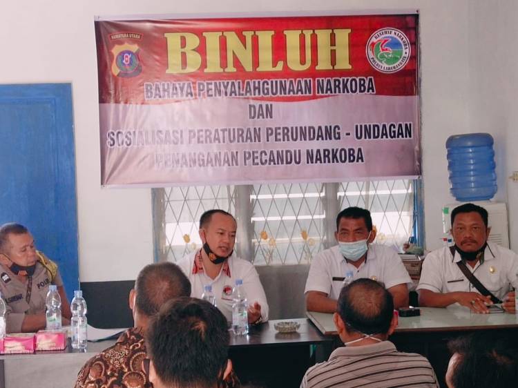 Kasat Narkoba Polres Labuhanbatu Sosialisasikan Peraturan Tentang Penanganan Pecandu Narkoba