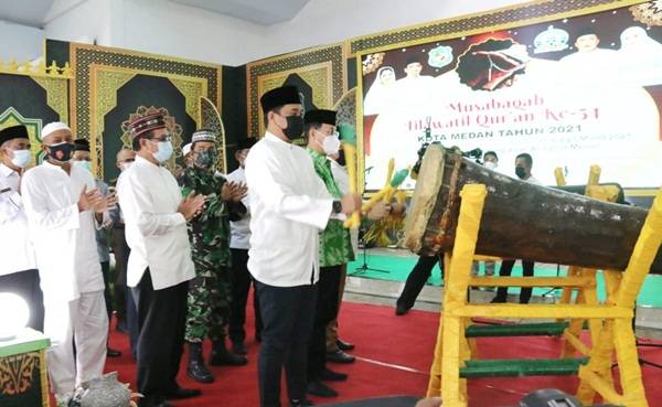 MTQ ke 54 Tingkat Kota Medan Resmi Dibuka, Bisa Disaksikan Lewat Live Streaming