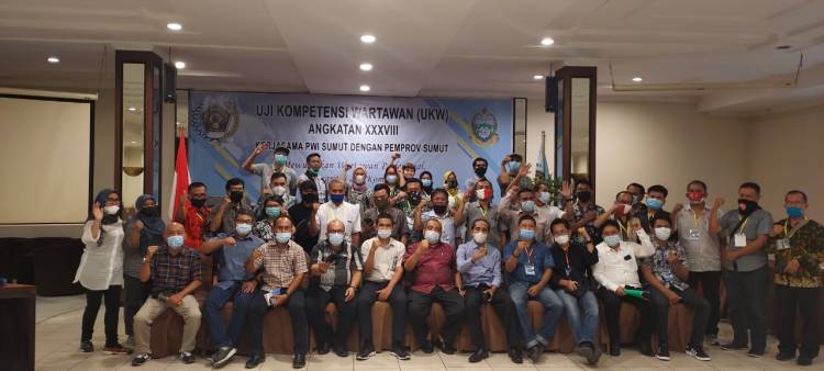 25 Peserta Uji Kompetensi Wartawan PWI Sumut 2021 Dinyatakan Berkompeten