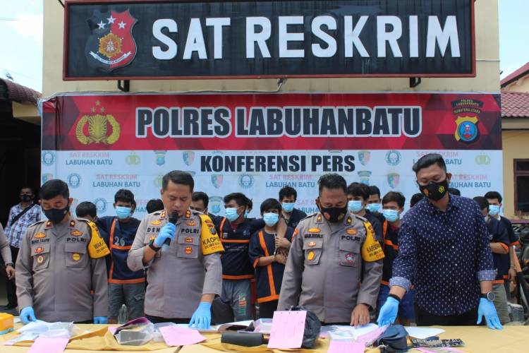 Kapolres Labuhanbatu Beberkan Hasil  Operasi Sikat Toba 2021