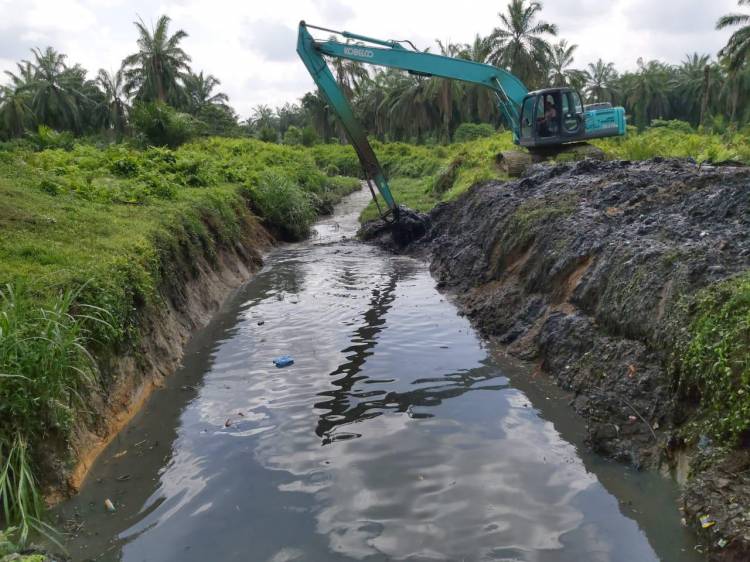 Atasi Banjir Pemkab Asahan Lakukan Normalisasi