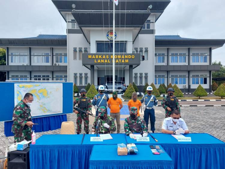 TNI AL Gagalkan Penyeludupan Narkoba Dari Malaysia