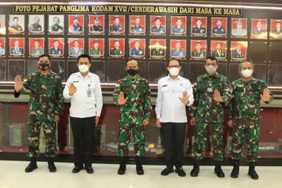 Pangdam XVII/Cenderawasih Terima Kunjungan Kerja Kepala BNN Provinsi Papua