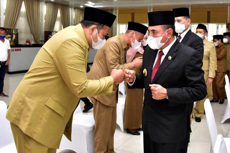 Gubernur Edy Rahmayadi Lantik  27 Pejabat Administrator