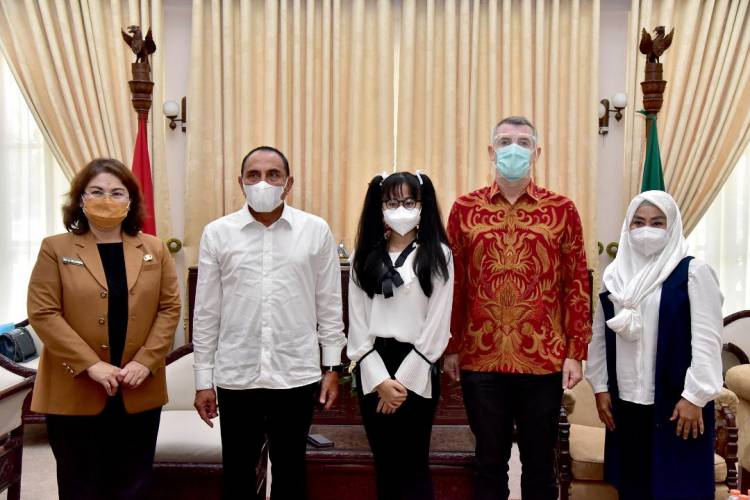 Gubernur Edy Rahmayadi Ajak  Warga Sumut Dukung Nikita Mawarni