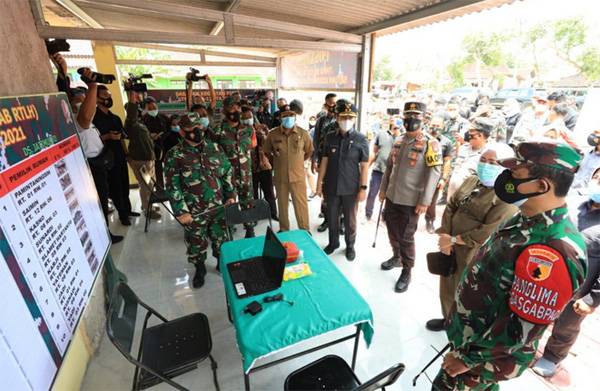 Forkopimda Jatim Tinjau Pelaksanaan TMMD
