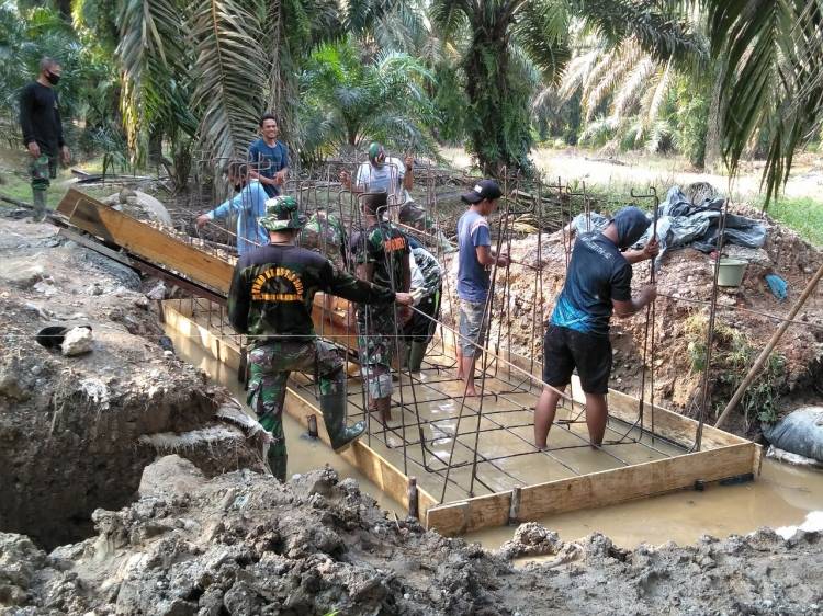 TMMD Ke-110 Kodim 0313/Kampar, Buka Jalan Pertanian dan Peluang PAD Wisata