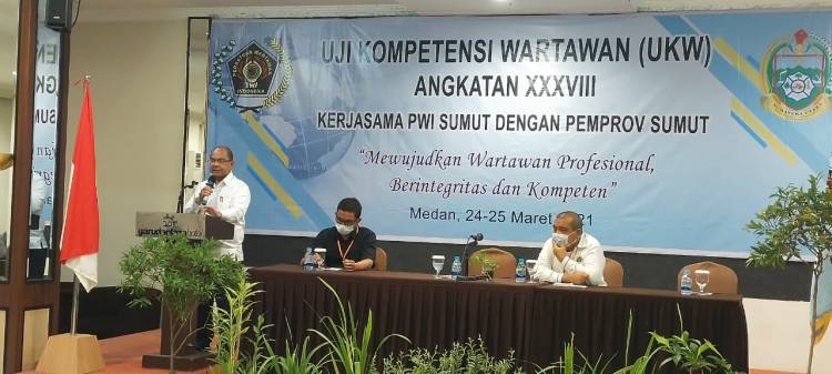 Uji Kompetensi Wartawan ( UKW ) Angkatan ke 38 Resmi Dibuka Gubernur Sumatera Utara