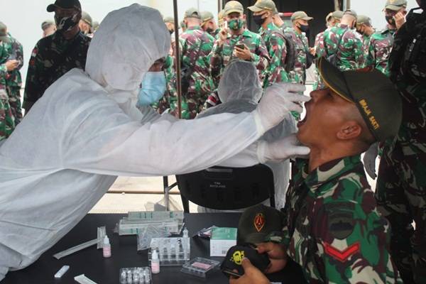 450 Personil Satgas RI-PNG Yonif 131/BRS  Tiba di Jayapura