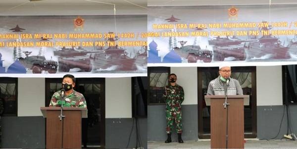 Pangkogabwilhan  I Hadiri Peringatan Isra Mi'raj 1442 H/2021 M