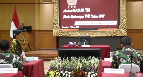 Kasum TNI Buka Rakornispen TNI Tahun 2021