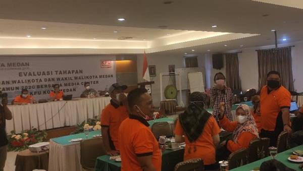 KPU Medan dan Media Center Gelar Evaluasi Pilkada 2021