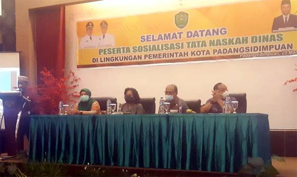 Sekdako PSP Buka Acara Sosialisasi Tata Naskah Dinas