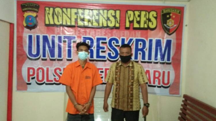 Pria Warga Patumbak Ditangkap Tekab Polsek Medan Baru