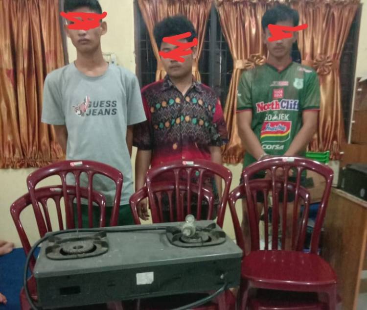 Kapolsek Kota Kisaran Ringkus 3 Komplotan Maling