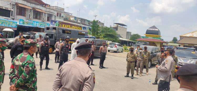 Dukung Program Pemerintah, Polsek Medan Kota Menekan Penyebaran Covid-19