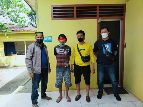 Polsek Bangun Amankan Pelaku Penganiayaan Sopir Grab