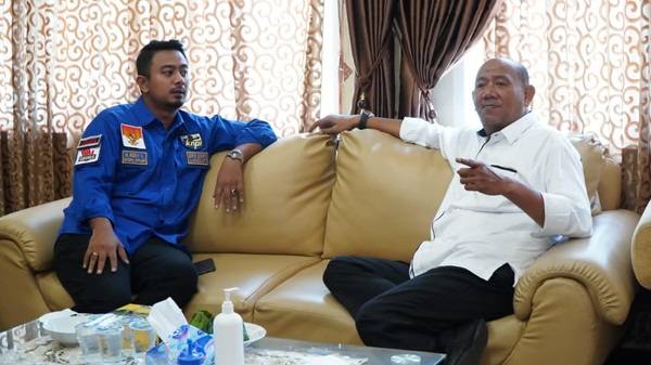 Syah Afandin Terima Audiensi BRI  dan KNPI Langkat, Ini yang Disampaikannya