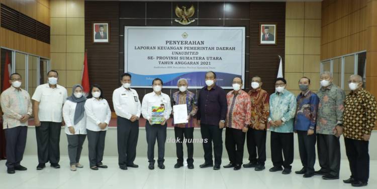 LKPD Tak Teraudit TA 2021 Diserahkan Bupati Asahan  Ke BPK Perwakilan Sumut .