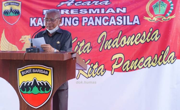 Kampung Pancasila Didesa Simpang Empat  Perkuat  Kerukunan Antar Suku Dan Ummat Beragama