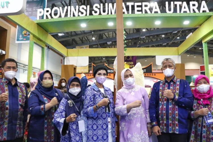Nawal Lubis Terkesan dengan Semangat Pegiat UMKM Sumut di Inacraft XXII