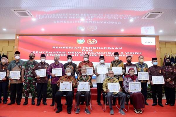 Ini Penerima Penghargaan Medali Kejuangan 9 Windu Kemerdekaan Republik Indonesia di Sumut