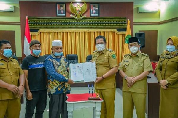 Kelurahan Tobat Hibahkan Pertapakan Tanah Ke Pemkot Padangsidimpuan