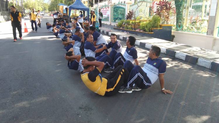 Personil Polres Sibolga laksanakan tes Kesamaptaan Jasmani
