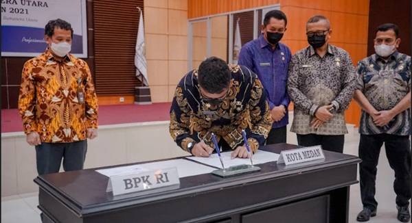 Serahkan LKPD Unaudited TA 2021 Tepat Waktu, BPK Apresiasi Pemko Medan