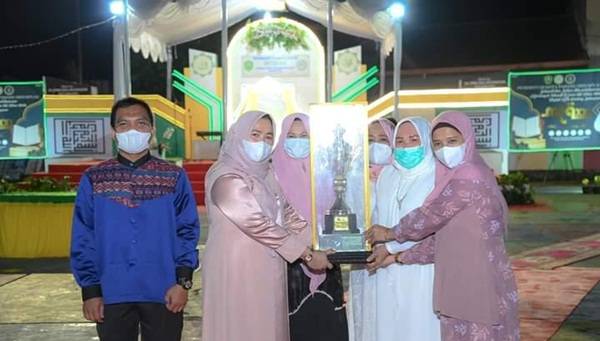 Kecamatan Padang Sidempuan Utara Raih Juara Umum MTQ Ke XXI