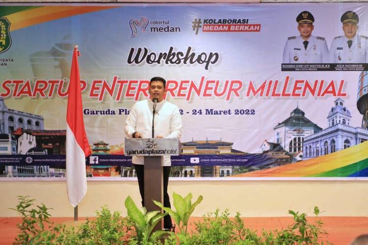 Buka Workshop Startup Entrepreneur Millenial, Bobby Nasution Beri Bantuan Modal Usaha Startup