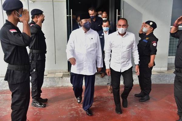 Di Depan Surya Paloh, Edy Pastikan Perbaikan Infrastruktur di Sumut Terus Dilakukan