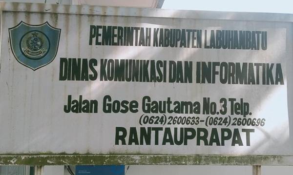 Dinas Komunikasi dan Informatika Labuhanbatu Tahun 2021 Serap Anggaran Rp 30 Juta