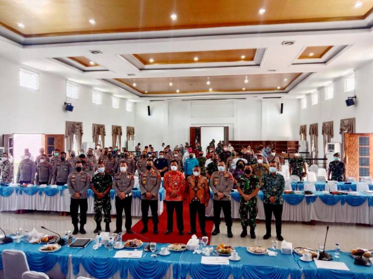 Kapolresta Deli Serdang Hadiri Rakor Pelaksanaan Tahapan Penyelenggaraan Pilkades Serentak Gelombang I Tahun 2022