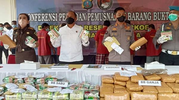 Polda Sumut Ringkus 959 Tersangka Narkoba Selama Operasi Antik Toba 2022