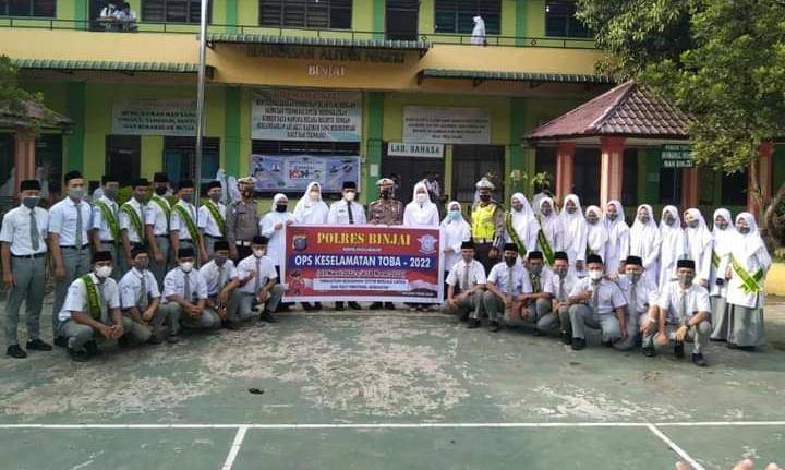 Cegah Lakalantas, Polres Binjai Beri Edukasi Terhadap Kaum Pelajar