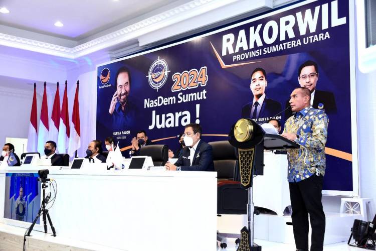 Untuk Sejahterakan Rakyat Sumut Gubsu Harapkan Partai NasDem Terus Bersinergi