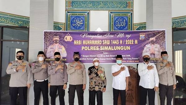 Polres Simalungun Gelar Peringatan Isra' Mi'raj