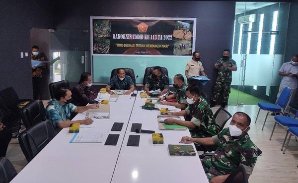 Danrem 022/PT bersama Plt Bupati Langkat dan Dandim 0203/Lkt Ikuti Rakornis