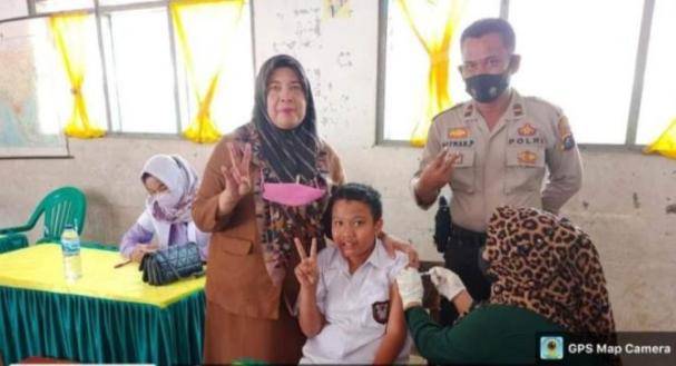 Vaksinasi Dosis II Untuk Anak Usia 6-11 Bertempat Di SDN 200116