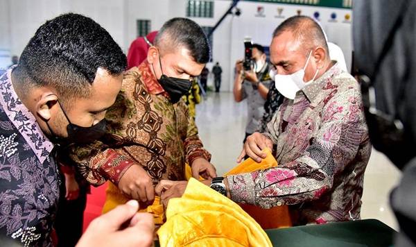 Pisah Sambut Pangdam I/BB, Gubernur Edy Rahmayadi Meminta untuk Saling Mengingatkan