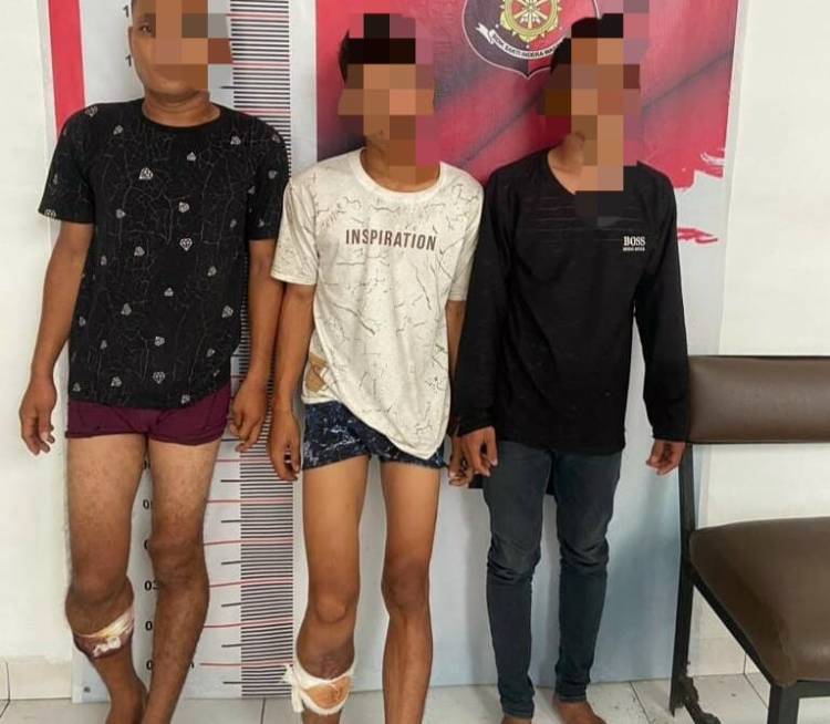 3 Pelaku Jambret Bersajam Diringkus, Dua Dilumpuhkan