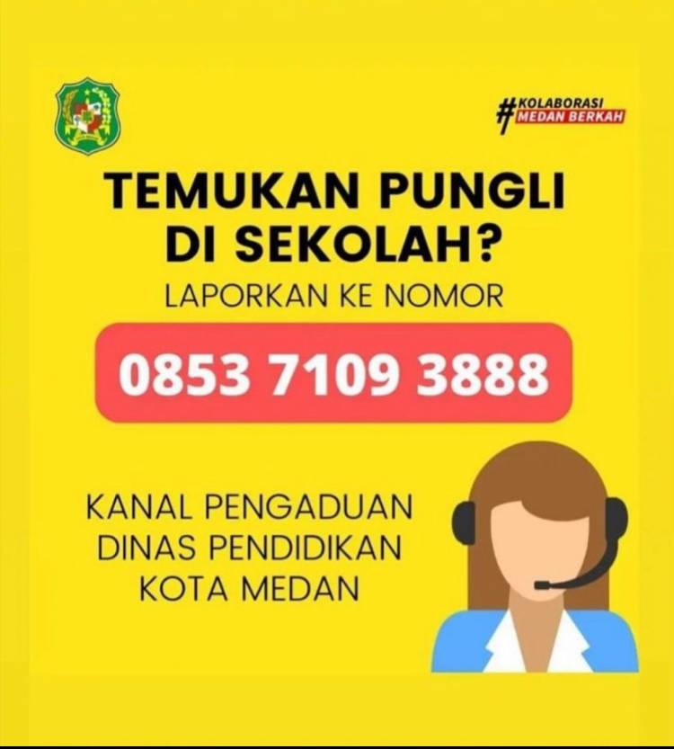 Kena Pungli di  Pendidikan Medan Laporkan ke  0853 7109 3888