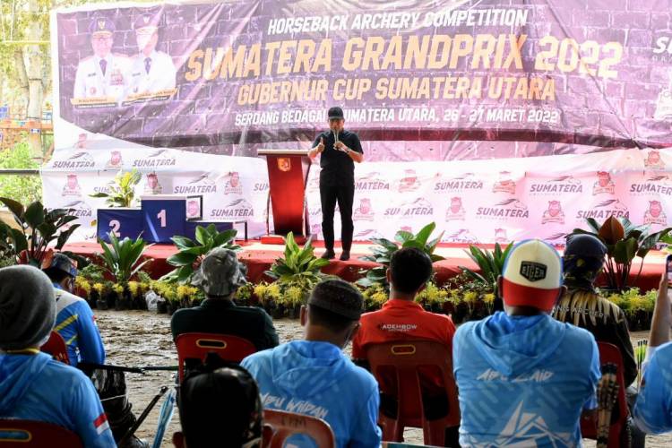 Gubsu Bangga Sumut Bisa Selenggarakan Kompetisi Horseback Archery