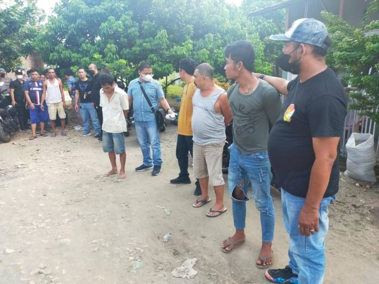 Kampung Narkoba Desa Sigara-gara Patumbak Digerebek Polisi, 9 Orang Diamankan