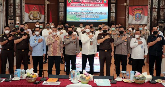 Kajati Sumut Ikuti Rakor dengan Kemenko Polhukam, Idianto : Perkara Narkotika Masih Mendominasi