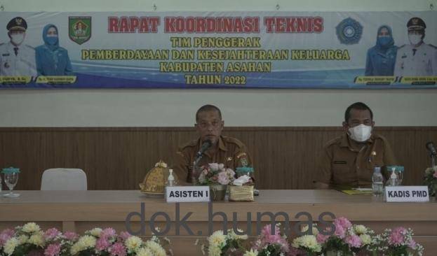 Rakornis TP.PKK Dibuka Assisten Pemerintahan Dan Kesra