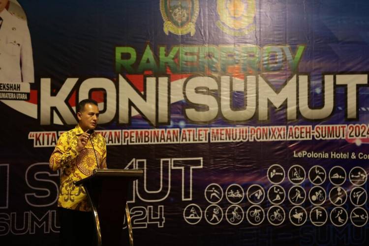 Musa Rajekshah Buka Rakeprov KONI Sumut